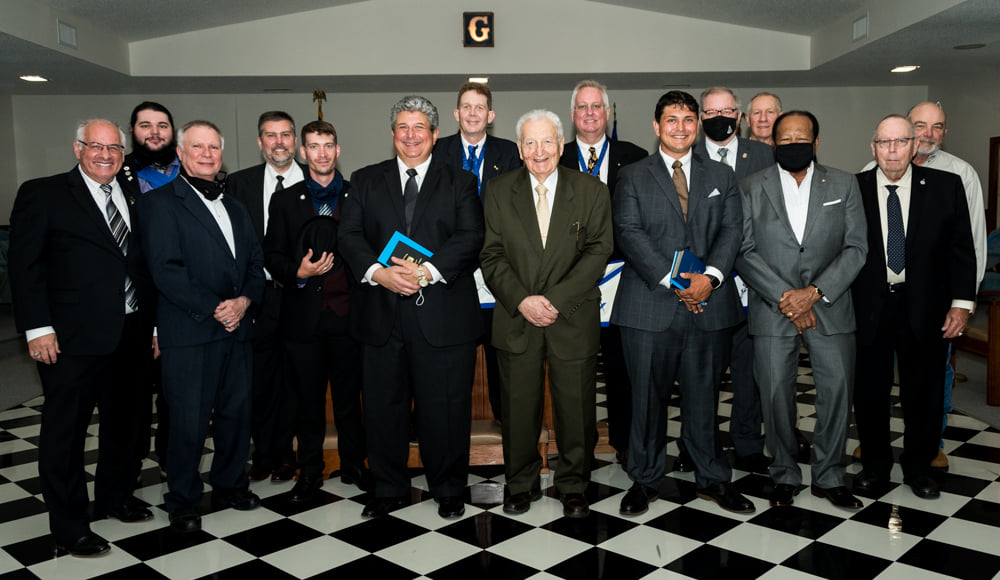 Brothers of Clemmons Lodge #755 gathered in service and fellowship