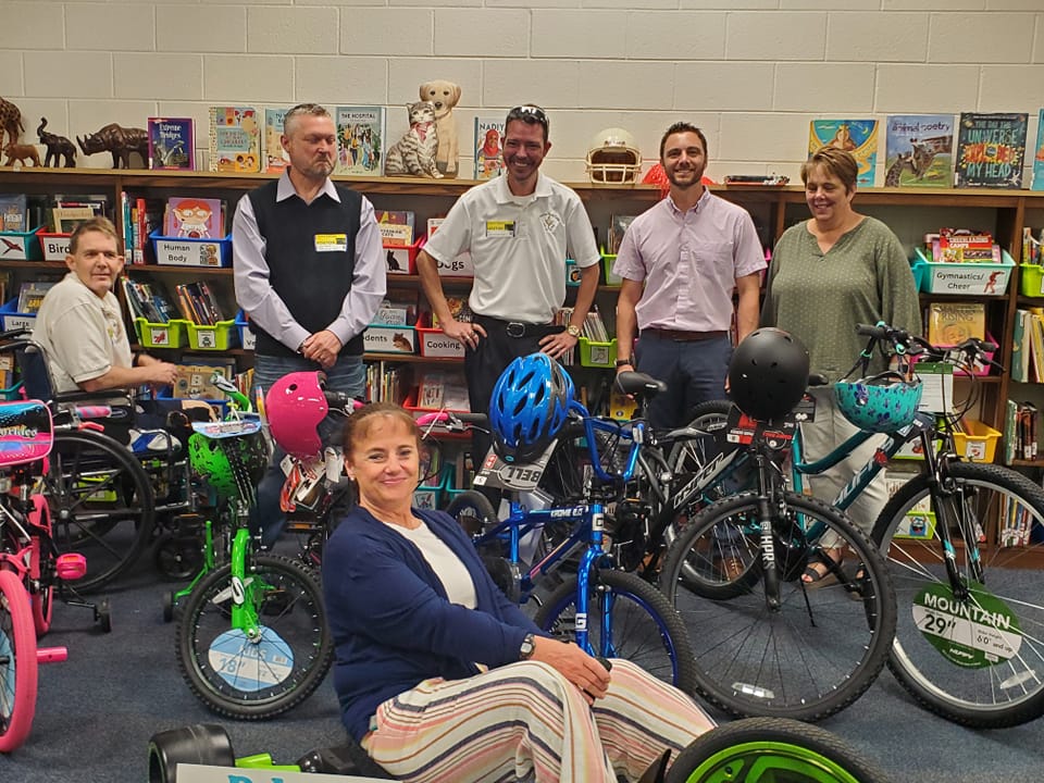 Clemmons Masonic Lodge donating bicycles and helmets to the community